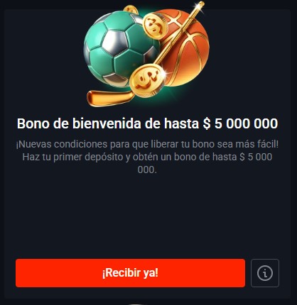 Bono De Bienvenida De Hasta $ 5 000 000